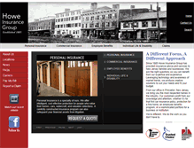 Tablet Screenshot of howeinsurance.com